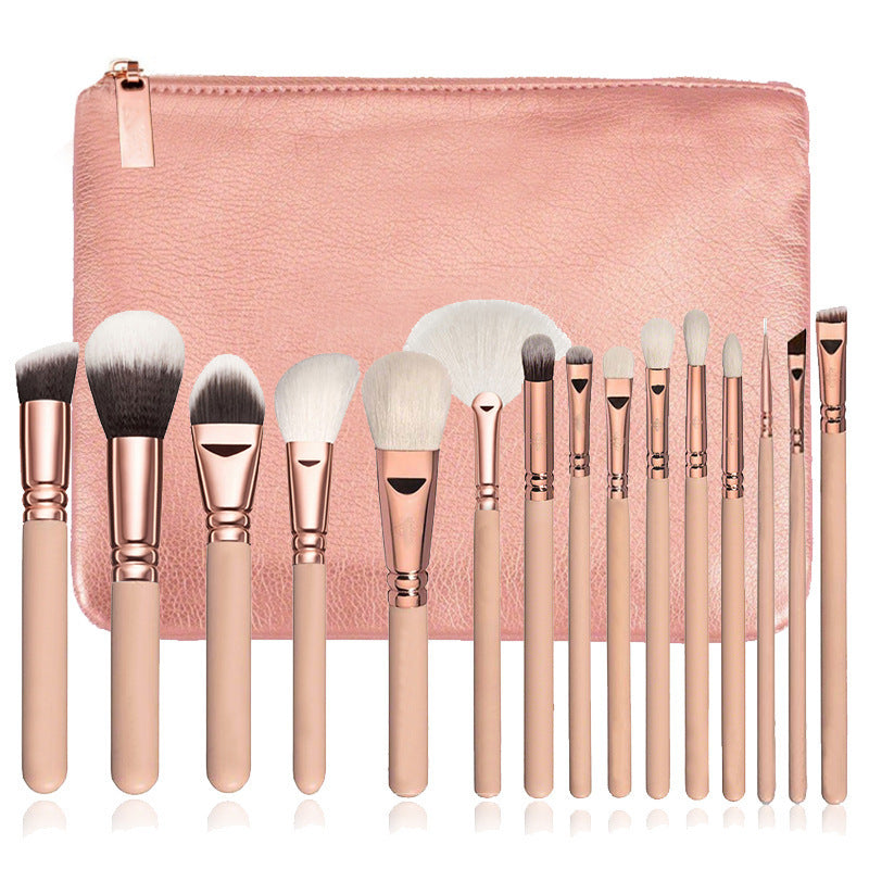 Makeup Brush Set 15 pennelli più borsa